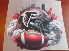 Atlanta Falcons 8" DTF Heat Transfer Iron On FREE Shipping      (A32)
