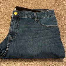 Ava  Viv Womens Dark Wash Jeans Size 20 Stretch Mid Rise Skinny Cotton Blend