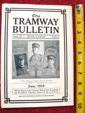 1915 Denver Tramway Bulletin Railroad Motormen Conductor Info Railway Train Info