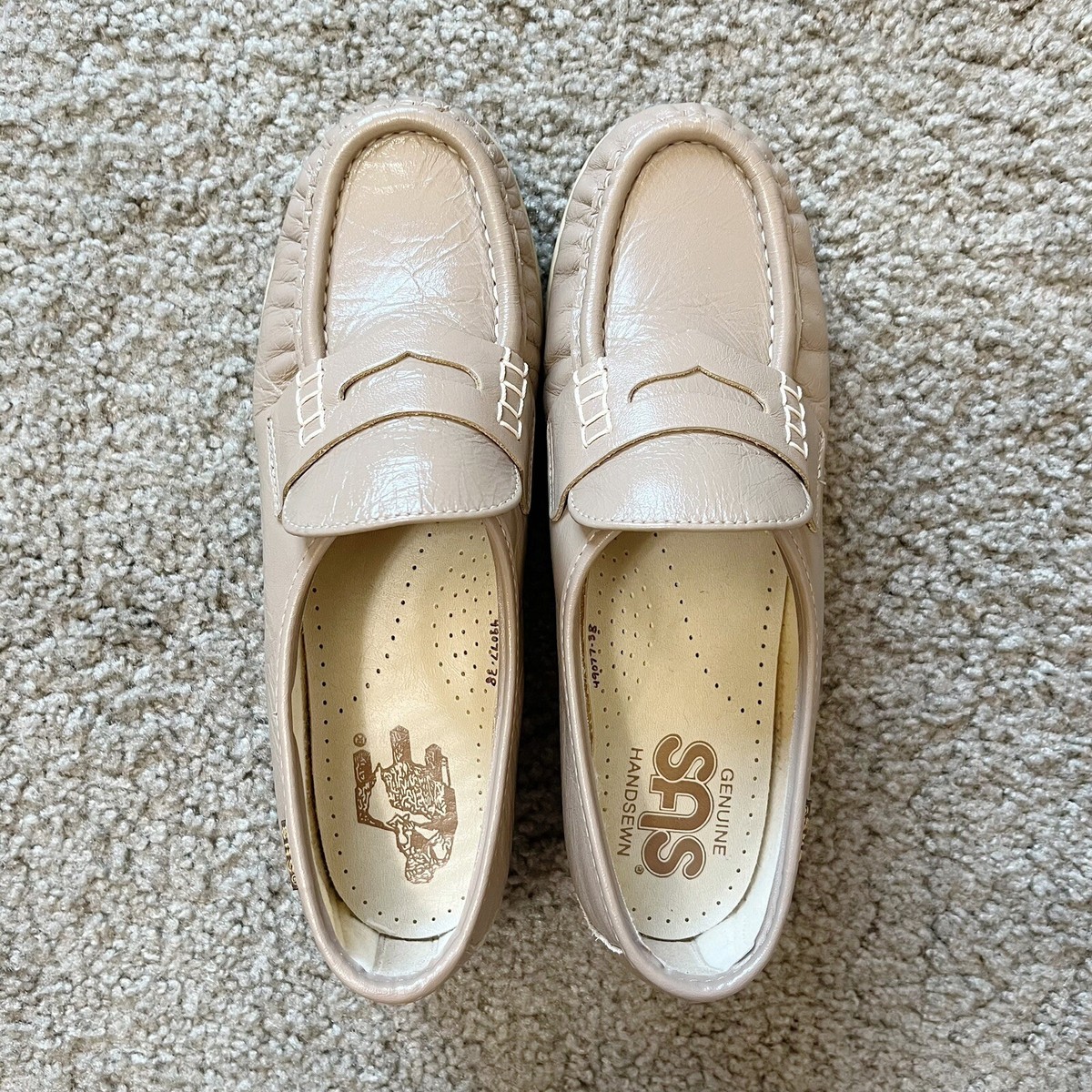 SAS Classic Mocha Hand Sewn Leather Slip On Comfort Penny 