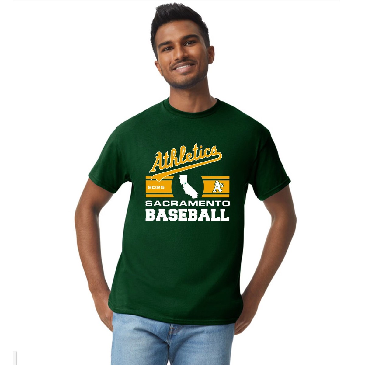 Sacramento Athletics Baseball 2025 Mens Shirt (Oakland A's)