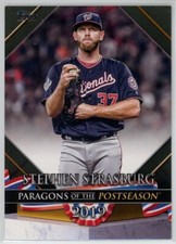 2022 Topps Update Series Stephen Strasburg Paragons of the Postseason Black /299