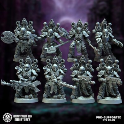 Surgeon Mutants Set (8 Posen) - Immaterium God/Sci-Fi/Tabletop Miniatures