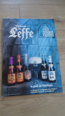 POS LEFFE RADIEUSE OLD VAT GLACOID BEER BELGIUM BISTRO BAR VINTAGE BEER