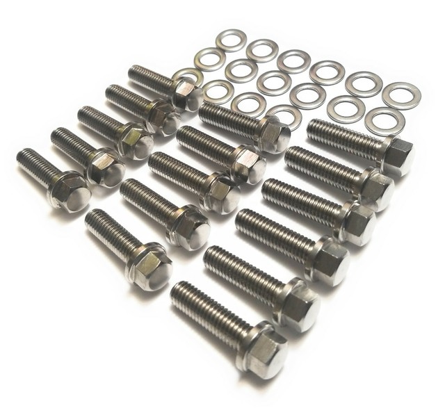 For Ford 4.6 5.4 V8 Exhaust Manifold Header Stainless Steel Bolts F150