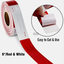 Car Bumper Reflective Stickers Warning Strip Tape Secure Reflector Red Stickers