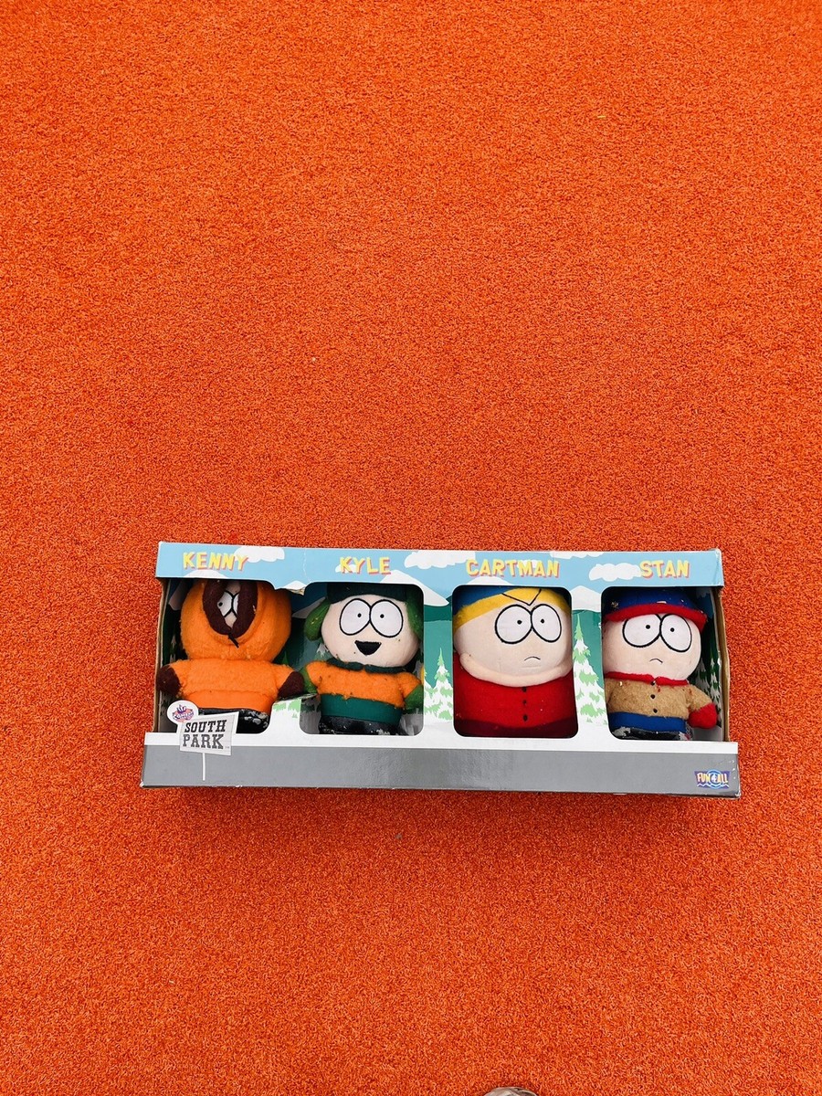 1997 South Park Plush Promo Toy Set Cartman Kyle Stan Kenny New In Package 1997 South Park Plush Promo Toy Set Cartman Kyle Stan Kenny New In Package