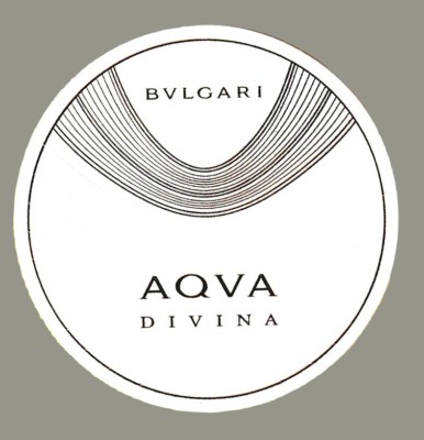 Werbekarte - Advertising Card - Aqva Divina de Bvlgari 