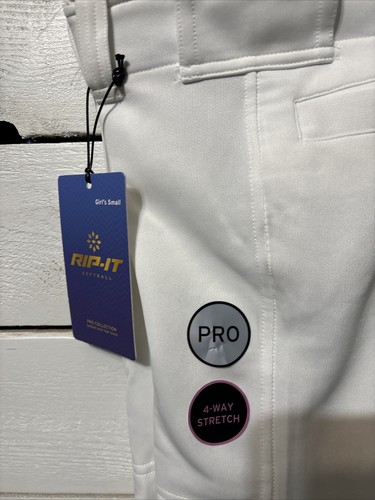 RIP-IT Girls Softball Pants – youth small Brand-New – Poly/Span - 第 2/4 張圖片