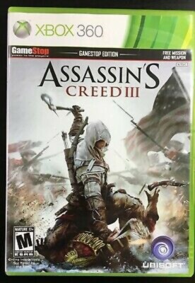 Assassin's Creed III GameStop Edition (Microsoft Xbox 360, 2012)