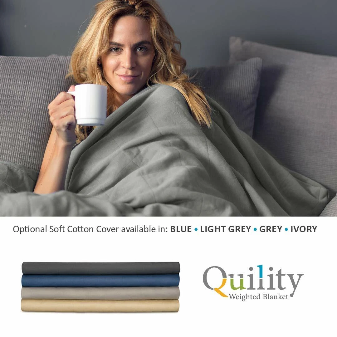 Quility premium adult weighted blanket & removable cover cheap