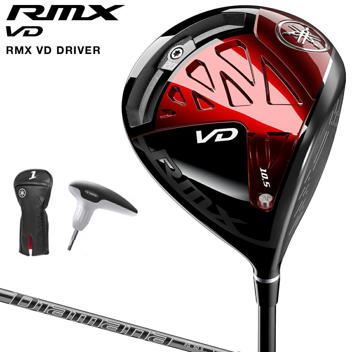 Yamaha RMX VD Driver 10.5deg RH Diamana PD50 graphite Flex Stiff