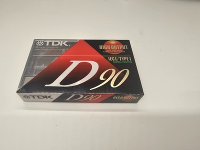 New TDK D90 Cassette Tape