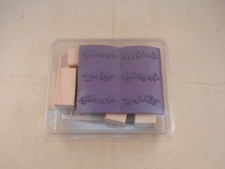 STAMPIN' UP "NEW" SET OF 6 STAMPS 2006 - WARMEST REGARDS