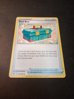 Pokemon Lost Origin Tool Box Uncommon Trainer Card 168/196 NM | eBay