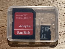 SANDISK 8GB Micro SD SDHC 8 GB HC Micro With Case NEW