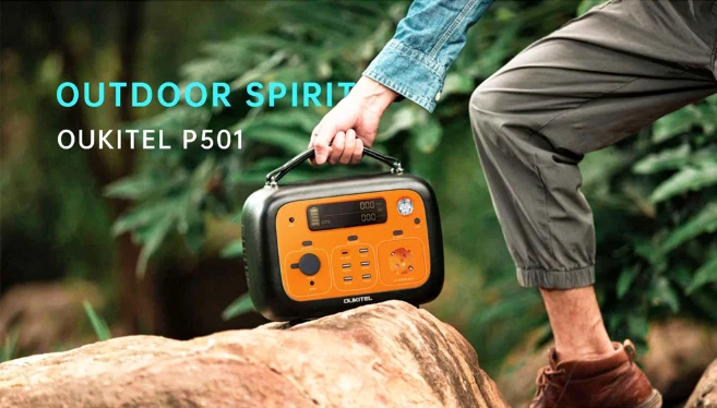 OUKITEL P501 Portable Power Station 505Wh 140400mAh Portable Generator 500W - Image 2 of 4