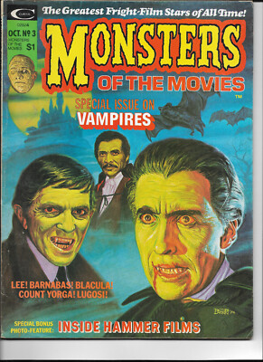 Monsters Of The Movies | October #3 (1974) Special Vampire Issue *VERY FINE*
