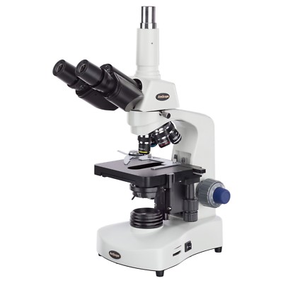 AmScope T340B-LED 40X-2000X 3W LED Siedentopf Trinocular Compound Microscope