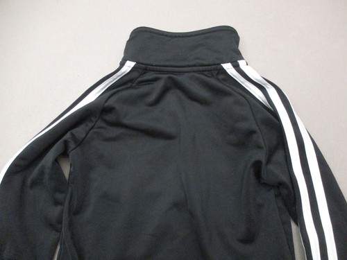 ADIDAS Size 3T Boys Toddler Black Full Zip High Neck Pocket Athletic Jacket 050 - Picture 4 of 7
