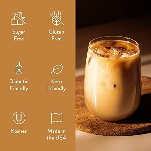 Jordan's Skinny Syrups Sugar Free Coffee Syrup, Vanilla Flavor Drink Mix, Zer... - Bild 5 von 8
