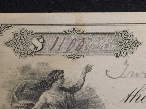 1871 PORTLAND, ME. $1100 **BEAUTIFUL VIGNETTE** PROMISSORY NOTE+(6) R36c STAMPS! - Picture 9 of 12