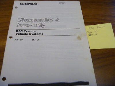 CAT Caterpillar D5C Tractor Crawler Vehicle Sys Assem Service Repair Manual 6PJ1