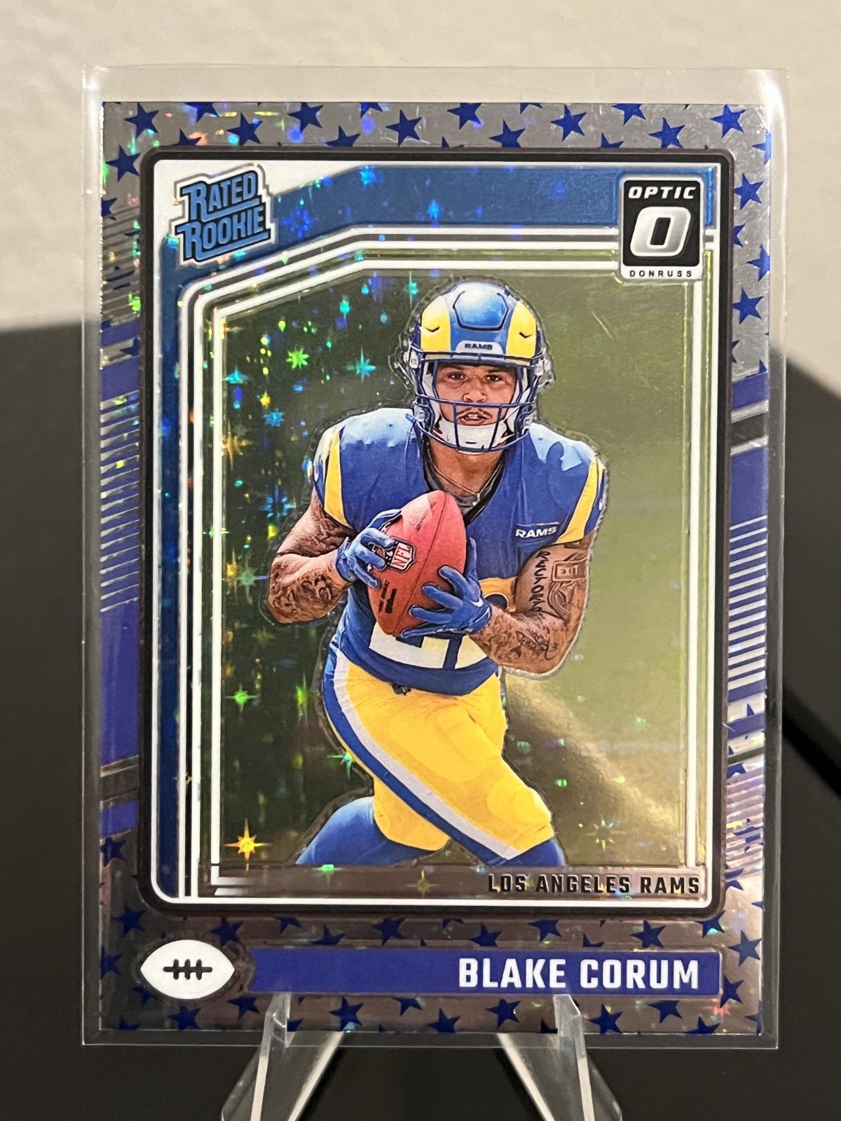 2024 Panini Donruss Optic - Rated Rookie Blake Corum #208 Stars Prizm (RC)