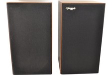 Coppia di diffusori a torre Tangent vintage stereo hi-fi in legno alti 42 cm