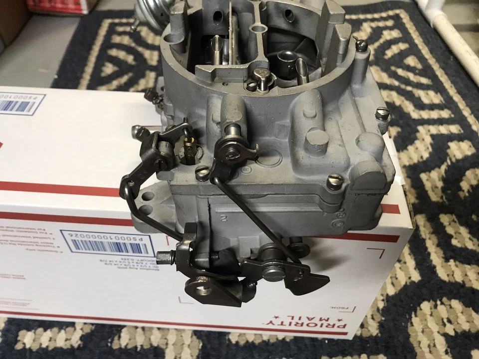 Карбюратор Carter AFB 9263S Chrysler 440 небольшой верхний морской восстановленный - Изображение 4 из 4