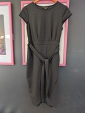 Lipsy Wrap Self Tie Midi Dress Size 12