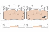 Bremsbelagsatz Scheibenbremse Cotec TRW GDB1948 FüR Mini R59 R57 R56 Clubvan R55