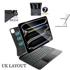 Magnetic Keyboard Case w/ Trackpad For iPad Pro 12.9 6th Gen A2437 A2764	A2766