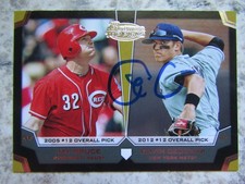 Mets Gavin Cecchini Signed Autographed 2012 Bowman Top Picks Mint
