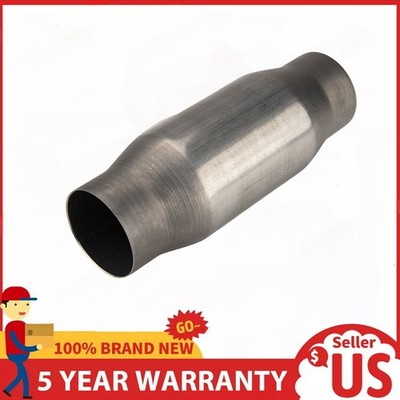 1Pcs 3'' Inch Universal Catalytic Cat Converter High Flow Stainless Steel 410300