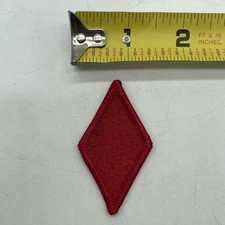 U.S. Military Army 5th Infantry Division Patch Red Diamond ~2.5”x1.5” Merrowed