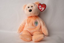 Ty Beanie Babies Dearest the Bear 2000 - 2001 Toy - Peach - With Tags