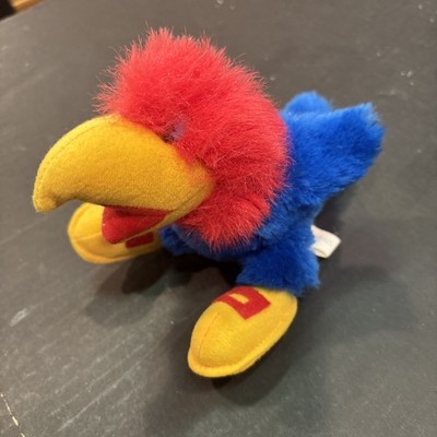 Vintage Kansas Jayhawk 5'' Plush Stuffed Animal