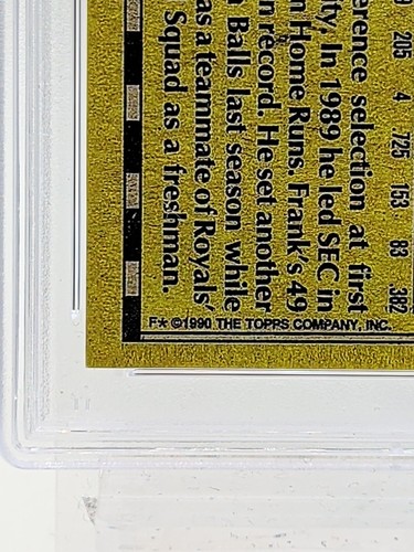 RC REPRINTS 1990 Topps 414 Frank Thomas No Name Hand Signed / Autographed  - PSA - Picture 11 of 14