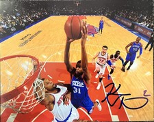 Hollis Thompson Philadelphia 76ers signed 8x10  photo COA 