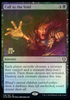 MTG Call to the Void [Commander Legends: Battle for Baldur's Gate Prerelease Pro