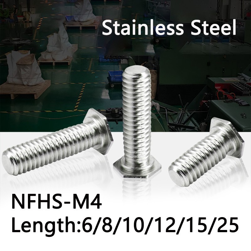 304 Stainless Steel Hex Head Press Riveting Screw Press Rivets 6-25 Thread M4