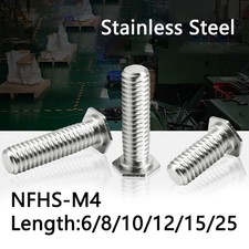 304 Stainless Steel Hex Head Press Riveting Screw Press Rivets 6-25 Thread M4