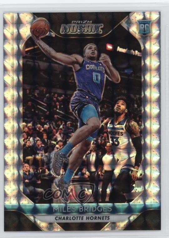 2018-19 Panini Prizm Mosaic Miles Bridges #76 Rookie RC