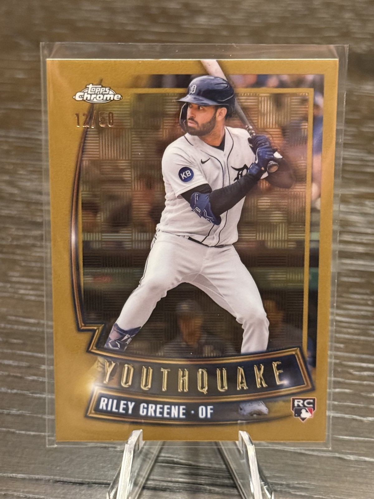 2023 Topps Chrome - Youthquake Riley Greene #YQ-20 Gold Refractor /50 (RC)