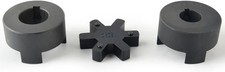 3/4" to 1" L090 3-Piece L-Jaw Coupling Set Buna-N NBR Rubber Spider for Log Wo