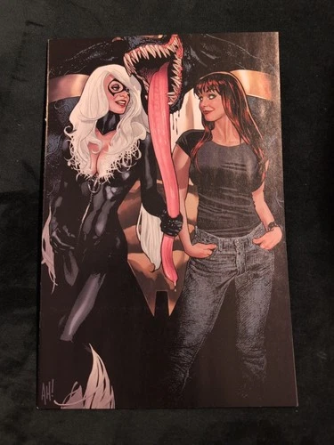BLACK CAT #7 VIRGIN ADAM HUGHES INCENTIVE VARIANT VENOM 1