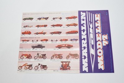 B93 CATALOGUE FOLDER LEAFLET MARKLIN RAK 1972 EXC. COND.