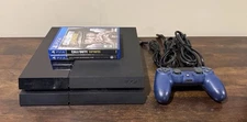 Sony PlayStation 4 PS4 Console 500GB w/Power Cables, Controller & 2 Games Tested
