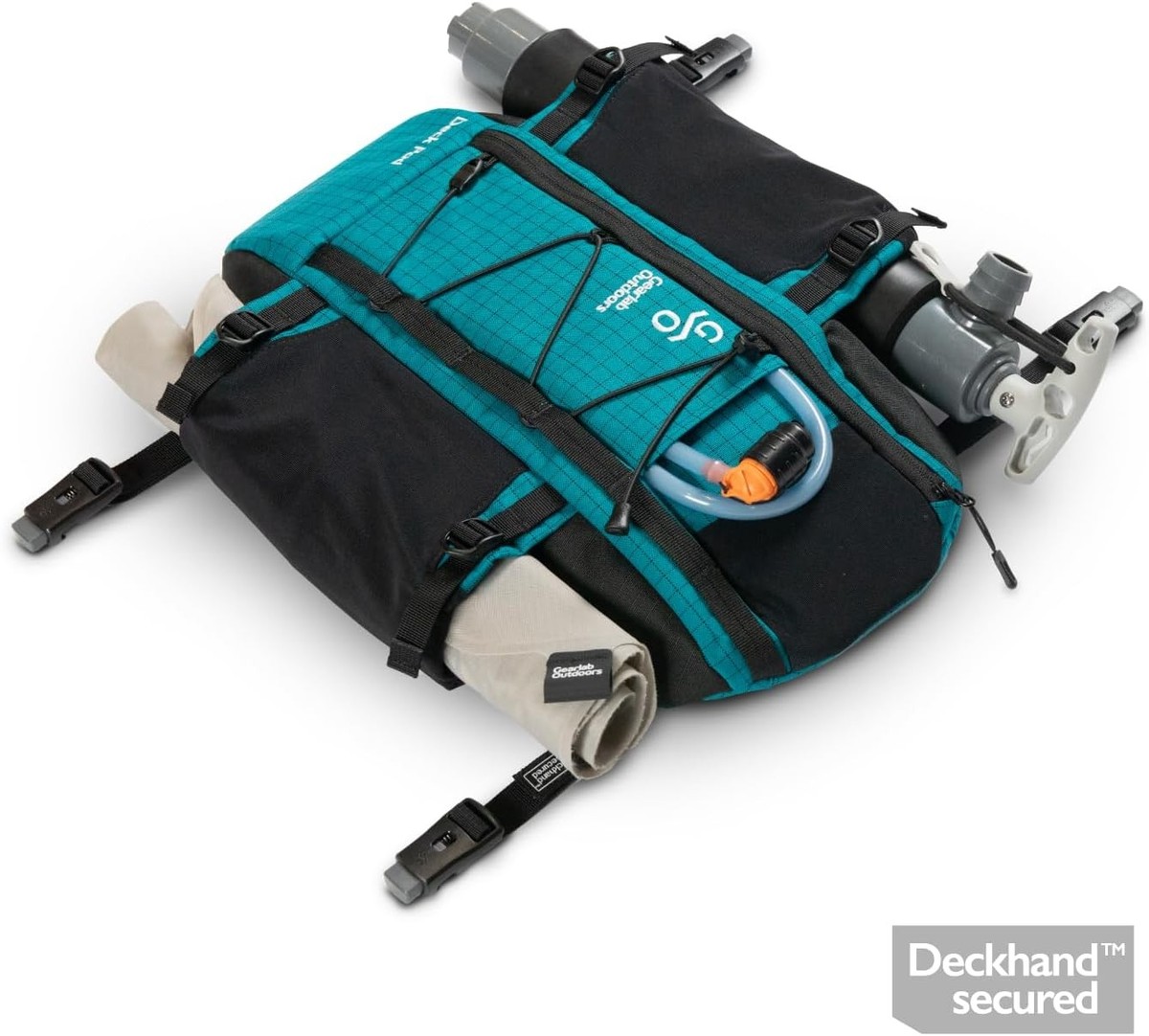 Gearlab Deck Pod 2 Kayak Deck Bag - Holds Hydration, Pump, Paddle Float, With Deckhand System